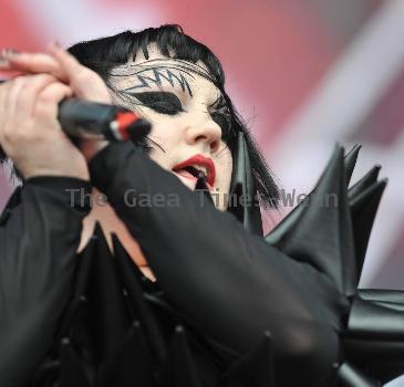 Beth Ditto of The Gossip Wireless Festival held at Hyde ParkLondon.