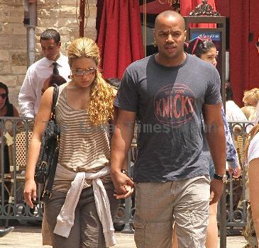 Donald Faison out and about with his girlfriend CaCee Cobbat the Grove in Hollywood
Los Angeles, California.