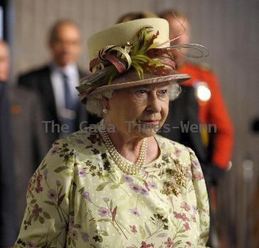 HM Queen Elizabeth II  
arrives at the Pinewood Toronto Studios. 
Toronto, Canada.