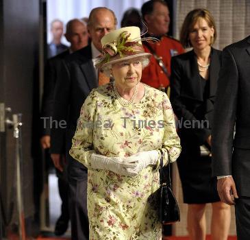 HM Queen Elizabeth II  
arrives at the Pinewood Toronto Studios. 
Toronto, Canada.