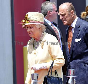 HM Queen Elizabeth II  
arrives at the Pinewood Toronto Studios. 
Toronto, Canada.