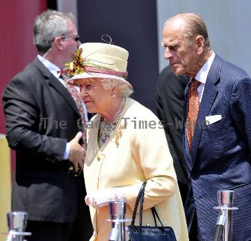 HM Queen Elizabeth II  
arrives at the Pinewood Toronto Studios. 
Toronto, Canada.