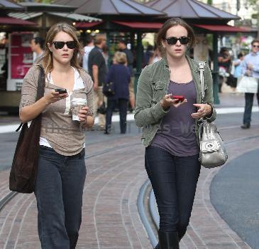 Danielle Panabaker (right), shopping with a friend at the Grove in Hollywood
Los Angeles, California.