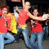 Spanish football fans go crazy in Temple Bar after Spain beat Germany 1-0 to progress to the World Cup finals
Dublin, Ireland.