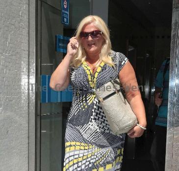 Vanessa Feltz
 outside the ITV Studios
London, England.