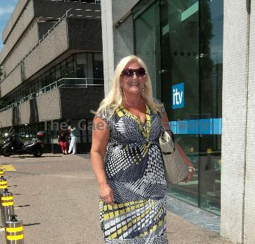 Vanessa Feltz
 outside the ITV Studios
London, England.