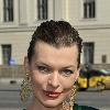 Milla Jovovich at Schumacher fashion show at Mercedes Benz Fashion Week Berlin Spring/Summer 2011 at the fashion tent on Bebelplatz square. Berlin.