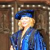 Sex and The City Actress Kim Cattrall
received an honorary degree at the Anglican cathedral in Liverpool, from Liverpool John Moores University. 
She was joined by her family on the steps of the cathedral after the ceremony
Liverpool, England - 12.07.10
Mandatory Credit:IANS- WENN