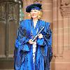 Sex and The City Actress Kim Cattrall
received an honorary degree at the Anglican cathedral in Liverpool, from Liverpool John Moores University. 
She was joined by her family on the steps of the cathedral after the ceremony
Liverpool, England - 12.07.10
Mandatory Credit:IANS- WENN