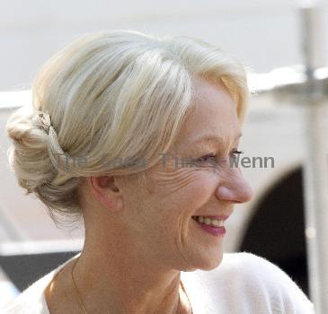 Helen Mirren
on the set of the new film 'Arthur' shooting on location in the East Village
New York City, USA.