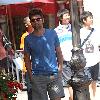 Adam Scott shops at the Apple store in The Grove Los Angeles.