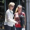 Jane Lynch was spotted with her family outside Jonas on 3rd in West Hollywood, where they had lunch Los Angeles.