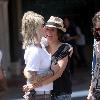 Mikey Koffman and Raquel Castaneda 
from 'The Real L Word' shopping at The Grove
Los Angeles, California.