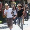 Mikey Koffman and Raquel Castaneda 
from 'The Real L Word' shopping at The Grove
Los Angeles, California.