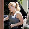 Hilary  Duff 
arriving at her personal trainer's house in West Hollywood with her fiance
Los Angeles, California.