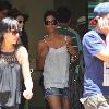 Halle Berry shopping at The Grove with friends Los Angeles.