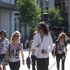 Constantine Maroulis 
shopping with his family at The Grove
Hollywood, California.