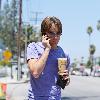 Larry Birkhead 
departs Starbuck after getting and iced coffee
Los Angeles, California.