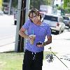 Larry Birkhead 
departs Starbuck after getting and iced coffee
Los Angeles, California.