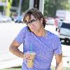 Larry Birkhead 
departs Starbuck after getting and iced coffee
Los Angeles, California.