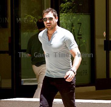 Maksim Chmerkovskiy 
professional dancer on 'Dancing with the Stars' walking down Robertson Boulevard
Los Angeles, California.