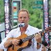 Sting aka Gordon Sumner 
performing live on CBS' 'Early Show' as part of the Summer Concert Series at CBS Plaza
New York City, USA.