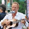 Sting aka Gordon Sumner 
performing live on CBS' 'Early Show' as part of the Summer Concert Series at CBS Plaza
New York City, USA.