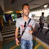 Ashley Cole 
arriving at Heathrow airport
London, England.