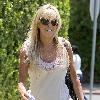 Dina Lohan 
outside Pickford Lofts sober living facility
Los Angeles, California.