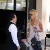 Dina Lohan 
arrives back at her apartment after spending the day with her daughter at Pickford Lofts sober living facility
Los Angeles, California.