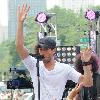 Enrique Iglesias performing live on the 'CBS Early Show' at CBS Plaza New York City.