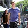 Scott Speedman buying books in Los Feliz wearing old brown boots
Los Angeles, California.