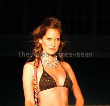 Model Volcom Spring 2011 Swimwear Fashion Show Los Angeles.