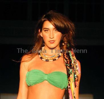 Model Volcom Spring 2011 Swimwear Fashion Show Los Angeles.