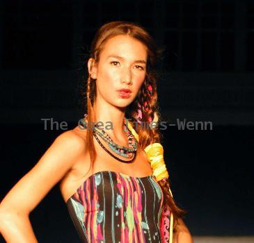 Model Volcom Spring 2011 Swimwear Fashion Show Los Angeles.