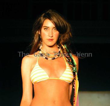 Model Volcom Spring 2011 Swimwear Fashion Show Los Angeles.