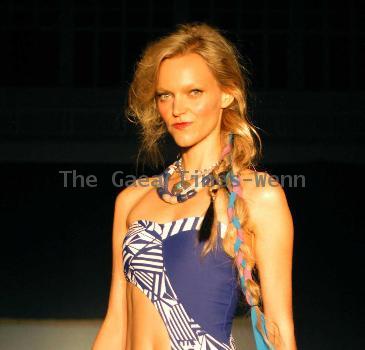 Model Volcom Spring 2011 Swimwear Fashion Show Los Angeles.