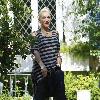 Gwen Stefani outside her parents home in Los AngelesLos Angeles.