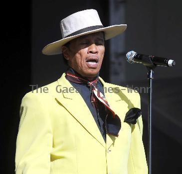 Kid Creole 
performs live on the main stage during day 2 of Guilfest 2010 at Stoke Park
Guildford, England.