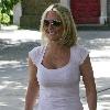 Geri Halliwell goes for a stroll on a sunny day in London.London.