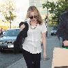 Kylie Minogue arriving at London's Heathrow Airport to catch a flight to Australia London.