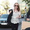 Kylie Minogue arriving at London's Heathrow Airport to catch a flight to Australia London.