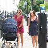 Carly Zucker with her baby Ruby and a friend go for a walk.Footballer husband, Joe Cole, has just signed for Liverpool Football Club, so it may be the last time we see Carly strolling along the Kings Road area in Chelsea.  London.