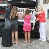 Carley Zucker loading her car with luggage and a cot, as she prepares to move to Liverpool, where footballer husband, Joe Cole, has just signed up for the Football Club.  London.