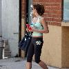 Ashley Greene visits two separate gyms Los Angeles.