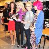 Gemma Merna, Jennifer Metcalfe, Jorgie Porter, Gemma Merna and Hollie Jay Bowes who play the characters Mercedes McQueen, Theresa McQueen, Carmel Valentine and Michaela McQueen in 'Hollyoaks' meet fans and sign the new book 'Hollyoaks Girl Talk'  at HMV. Liverpool.