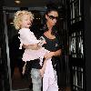 Katie Price and her daughter Princess Tiaamii the Radio 2 building in London London.