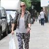 Denise Van Outen out and about in North London London.