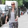 Denise Van Outen out and about in North London London.