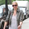 Denise Van Outen out and about in North London London.